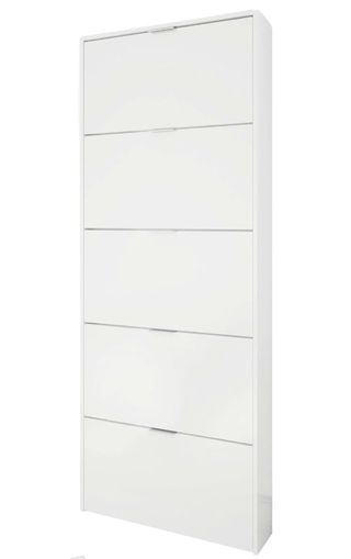 Zapatero Blanco 5 Compartimentos