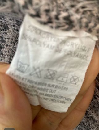 Jersey JOULY rosa y gris con cremallera