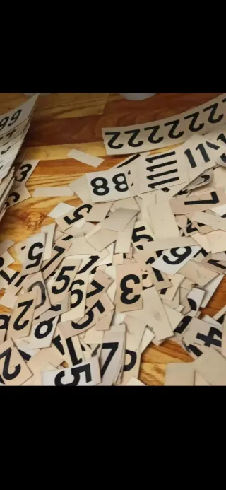 Lote números precios vintage