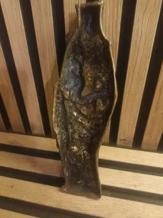 Figura Virgen Bronce Esmaltado