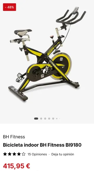 Bicicleta Spinning BH Fitness BI9180