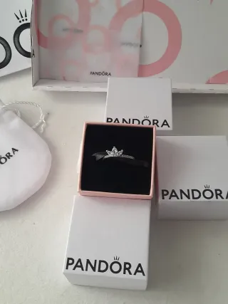 Anillo Pandora Corona Plata