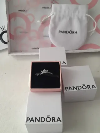Anillo Pandora Corona Plata