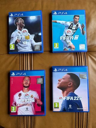 Pack Juegos FIFA 18, 19, 20, 22 PS4