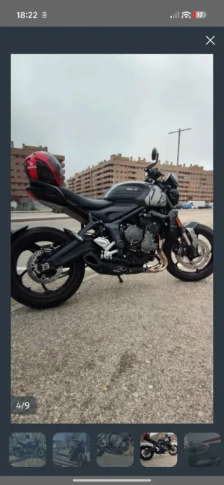 Triumph Trident 660 Negra/Gris