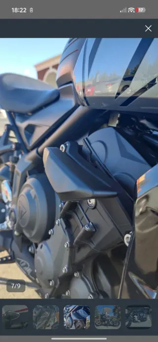 Triumph Trident 660 Negra/Gris