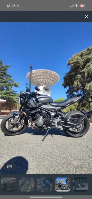 Triumph Trident 660 Negra/Gris