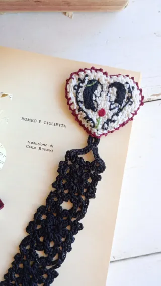 Segnalibro Romeo e Giulietta fatto a mano