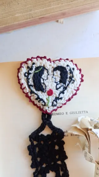 Segnalibro Romeo e Giulietta fatto a mano