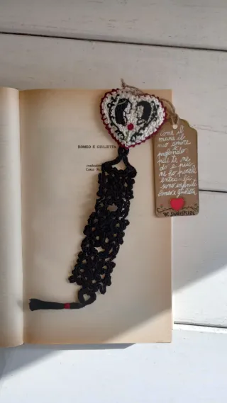 Segnalibro Romeo e Giulietta fatto a mano