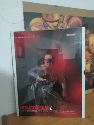Cuadro Cristal Metal Gear Solid 4 Konami Ps3