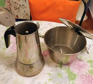 Cafetera y Flanera Acero Inoxidable