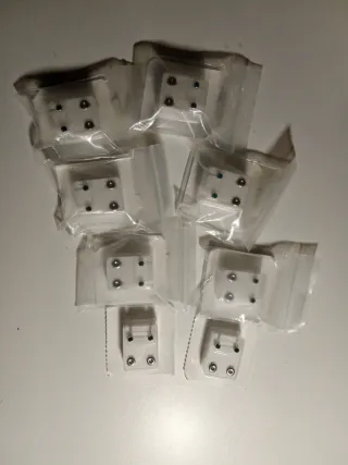 Pendientes May Green Diamond Acero 0,8mm