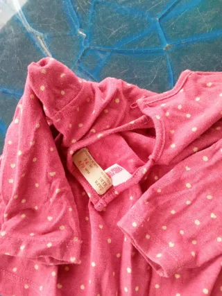 Lote 4 camisetas bebé niña