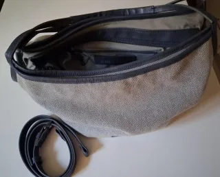 Bolso Slang Beige y Gris