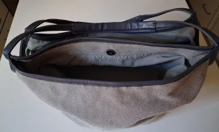 Bolso Slang Beige y Gris