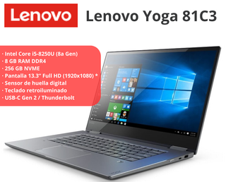 Portátil 14" Lenovo i5 8° Gen 8 GB + 256
