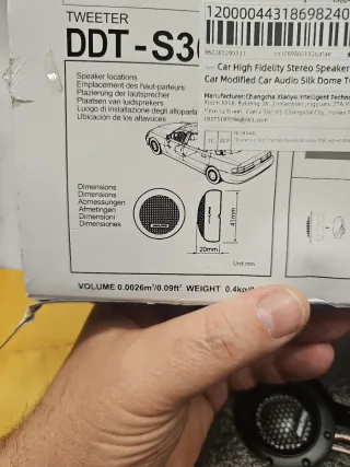 Pareja Tweeters Alpine DDT-S30