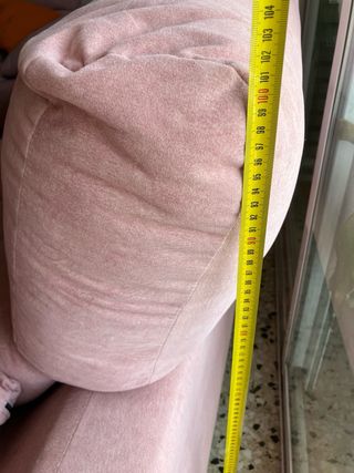 2 Sofás de 2 plazas extensible rosa
