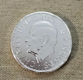 Onza de Plata Británica Carlos III