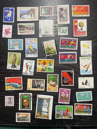Lote sellos Corea del Norte y Sur
