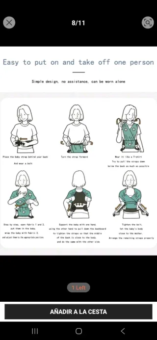 Mochila Portabebés Multifuncional