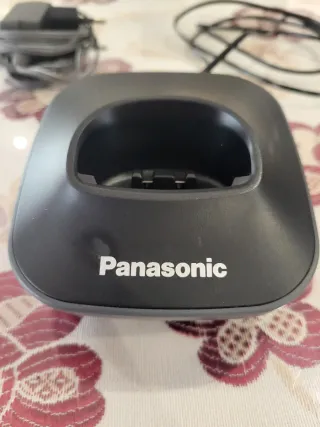 Teléfono fijo Panasonic negro