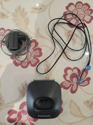 Teléfono fijo Panasonic negro