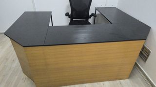 Escritorio Esquina Negro Industrial