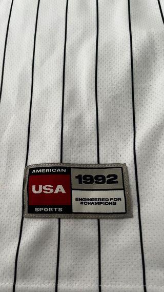 Camiseta Béisbol FSBN Rayas Negras Blancas