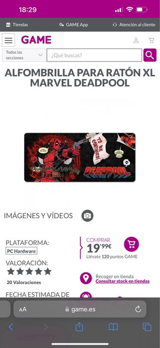 Alfombrilla Deadpool Grande