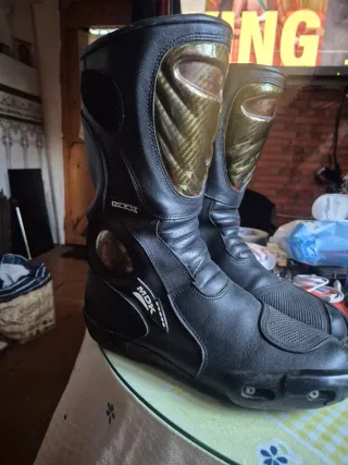 Botas Moto Carretera MDK Negro/Dorado