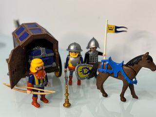 Playmobil Medieval - Carro y Caballeros