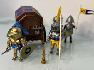 Playmobil Medieval - Carro y Caballeros