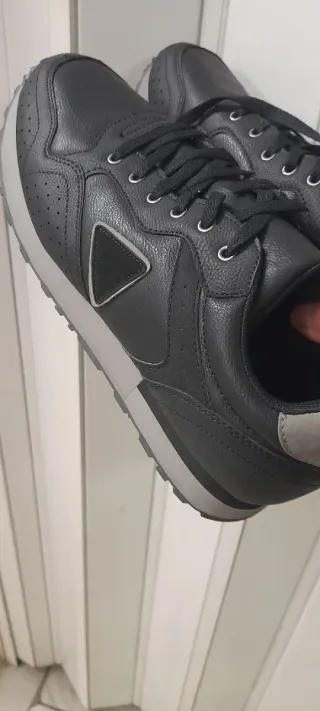 Sneakers Flair Pelle N46 Nero/Grigio