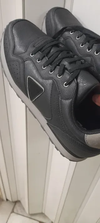 Sneakers Flair Pelle N46 Nero/Grigio