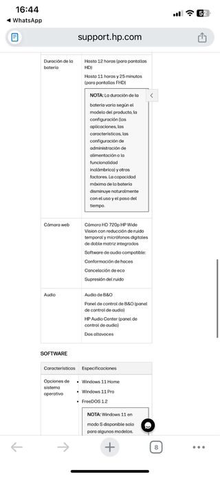 Portátil HP Pavilion Plata
