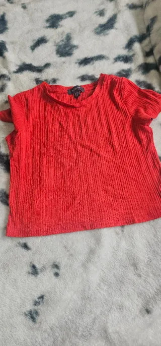 Camisa de rayas azul y roja Talla XS