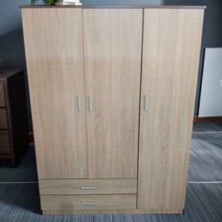 Armario modular madera color beige/marrón