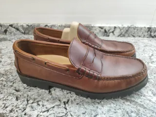 Zapatos castellanos piel marrones talla 46