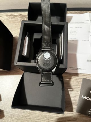 Swatch X omega moonphase black