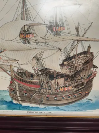 3 Cuadros Barcos Antiguos