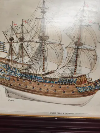 3 Cuadros Barcos Antiguos