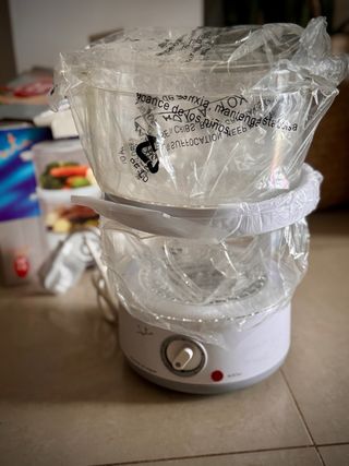 Vaporera - hervidora eléctrica 2 niveles - Cocina