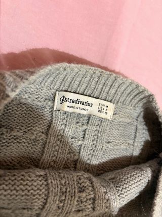 Jersey corto gris tejido trenzado