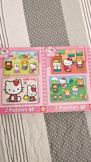 4 Puzzles Infantiles Hello Kitty