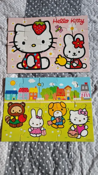 4 Puzzles Infantiles Hello Kitty