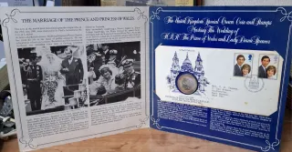 Moneda Conmemorativa Príncipe Carlos y Lady Di