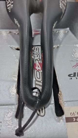 Selim SMP Glider Pele Preto Novo 266x136mm