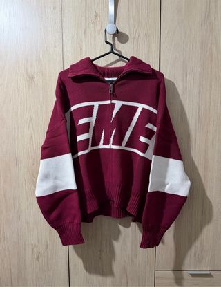 Eme Studios Thrill Burgundy Granate Jersey Zip